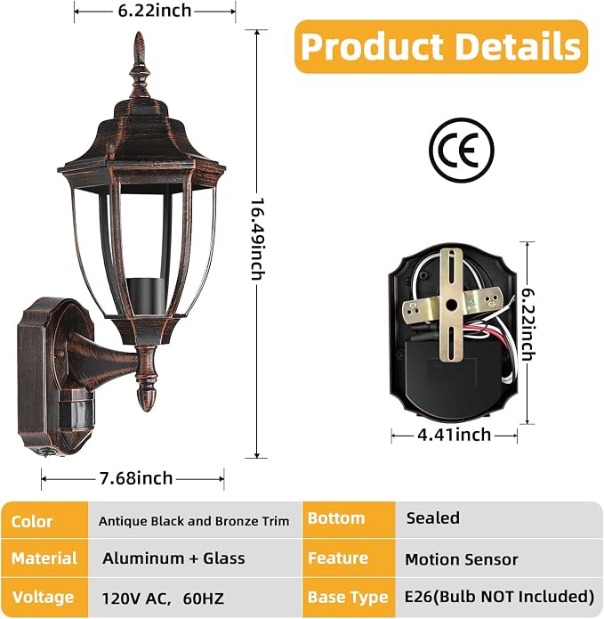 Antique Black and Bronze Trim