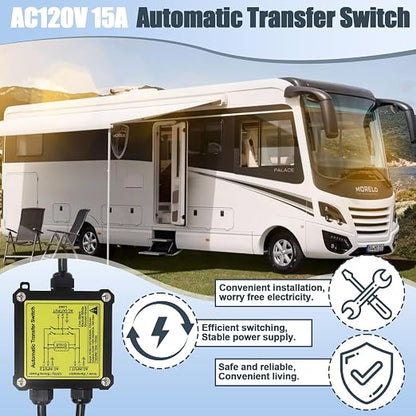 AC120V 15A ATS-Black