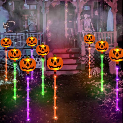 Orange Purple and Green