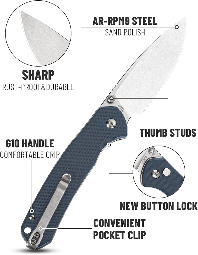G10 Handle-Blue