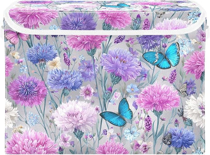Grey Pink Corflower Butterfly