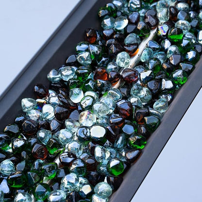 Emerald Green+crystal Ice+amber