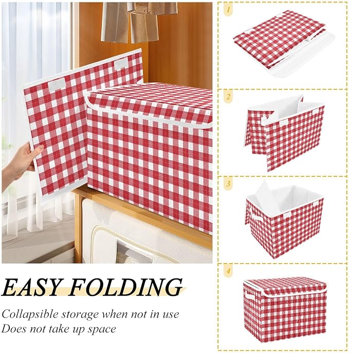 Red Gingham Checkered