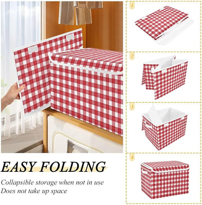 Red Gingham Checkered