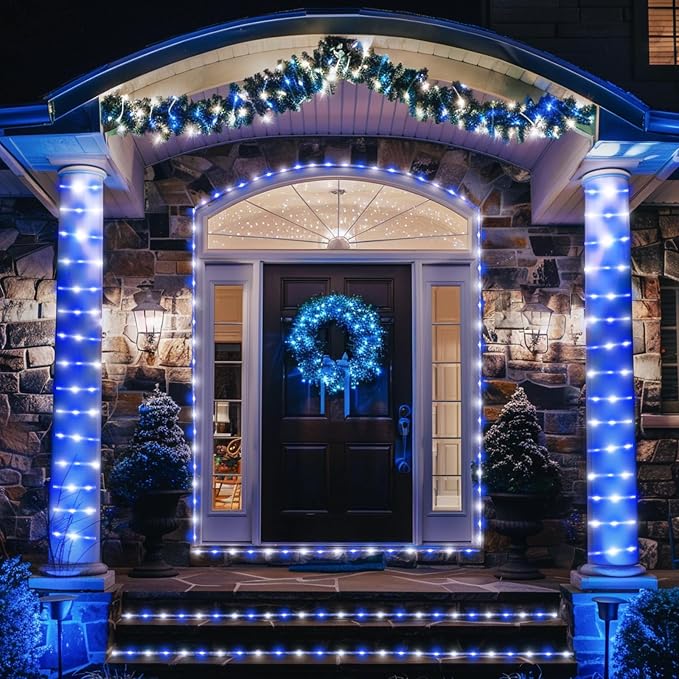 Blue and White