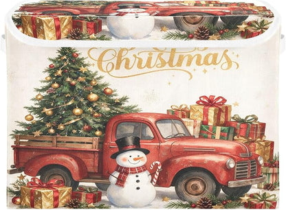 Christmas Snowman Truck