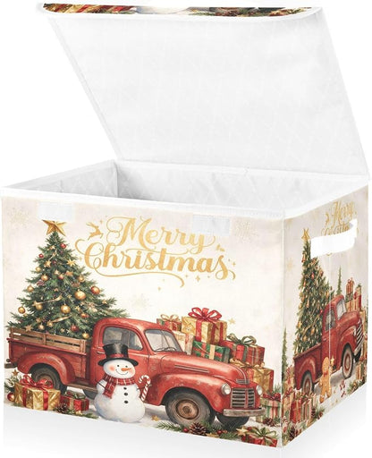 Christmas Snowman Truck