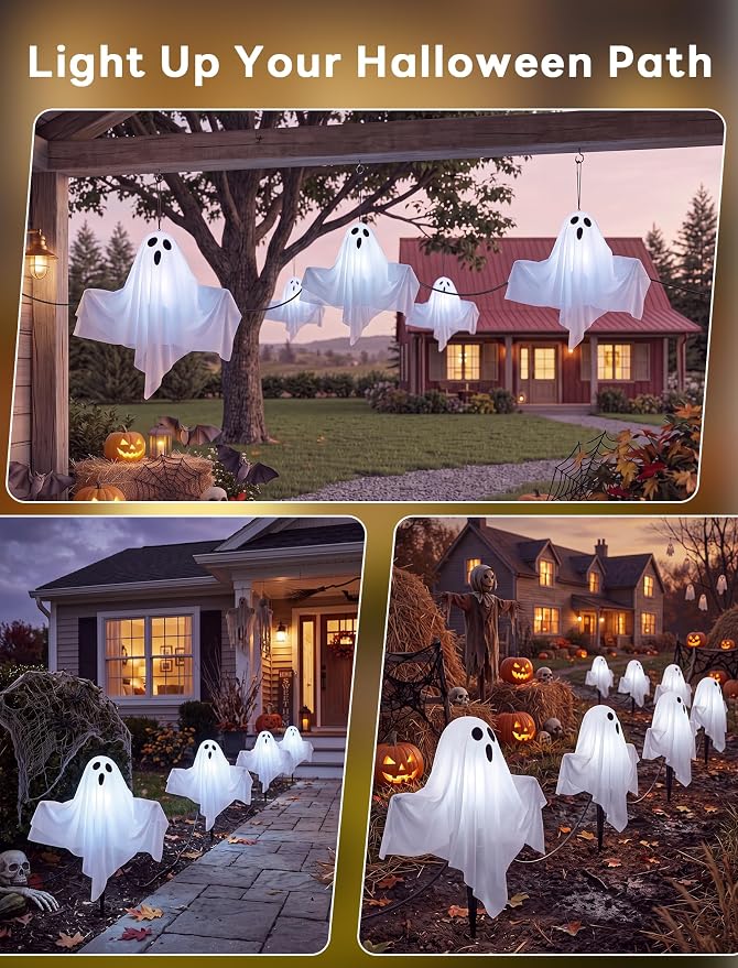 White (hanging fabric ghost)