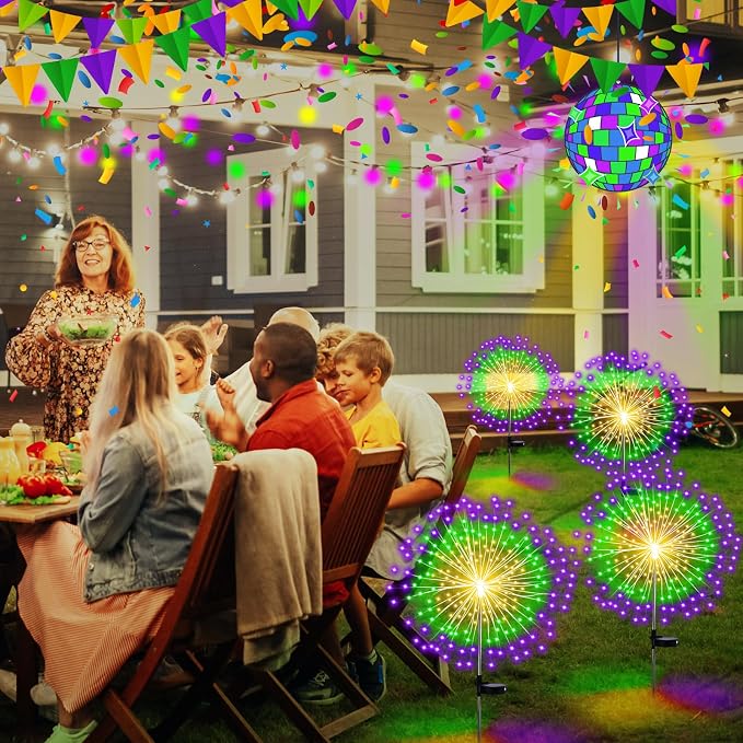 Green, Yellow, Purple