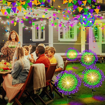 Green, Yellow, Purple