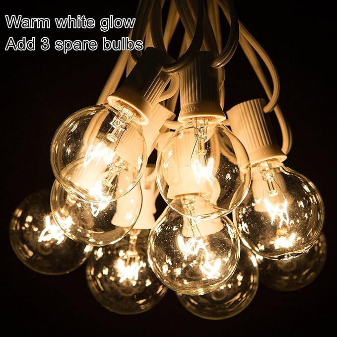 50Ft Amber White-White