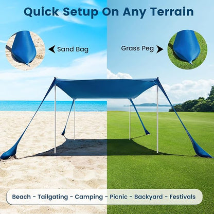Blue (10 x 10 FT 4 Pole)