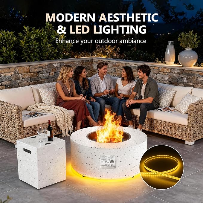 Speckled White - Warm LED