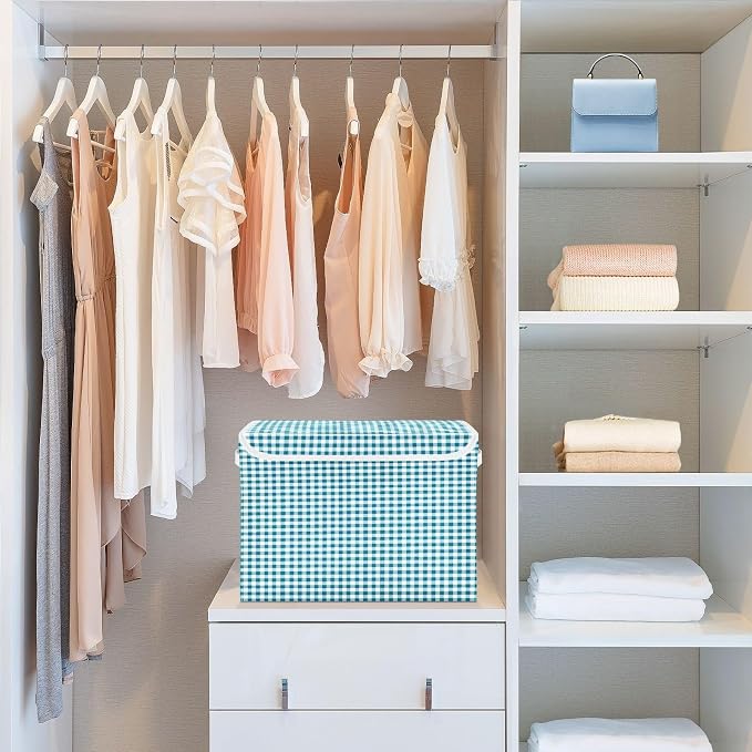 Blue Gingham Check Pattern