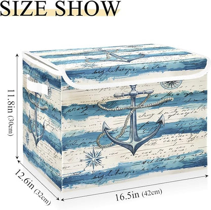 Vintage Blue Sea Pattern