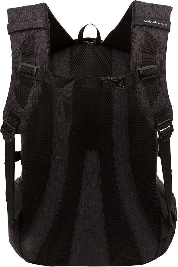 Black Heathered Woven