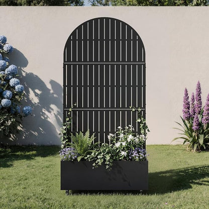 Black-fence-arched