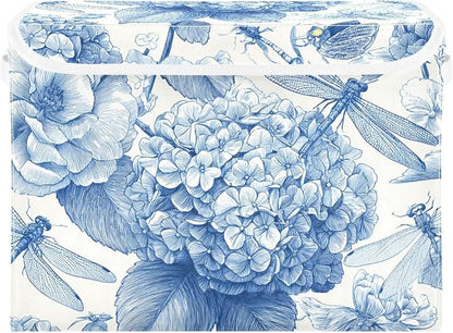 Blue Hydrangeas Butterfly and Dragonfly