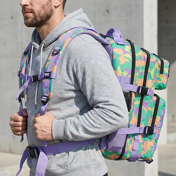 Purple, Green, Yellow