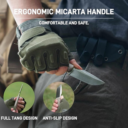 Green/Micarta Handle