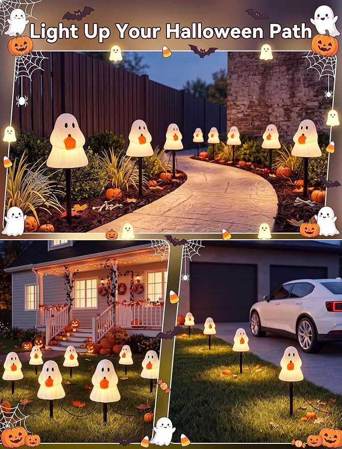 White (Ghost holding Pumpkin)