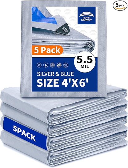 Silver/Blue