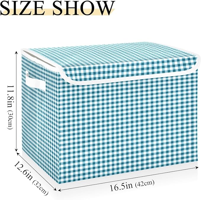 Blue Gingham Check Pattern