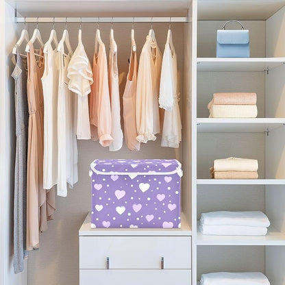 Purple Valentine Hearts Dots