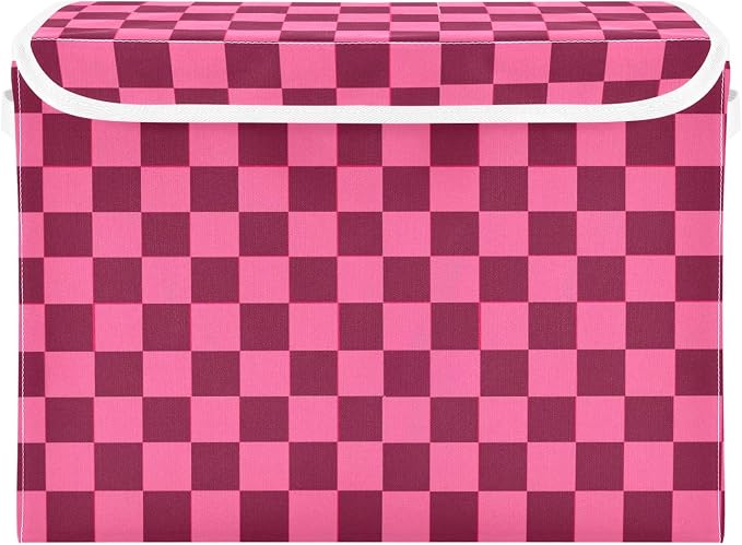 Checkered Hot Pink