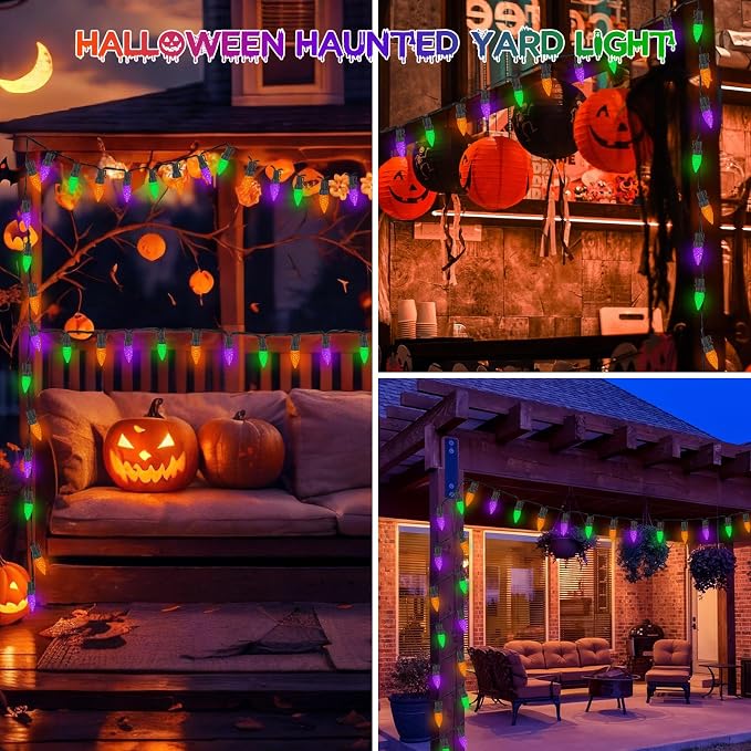 Orange Purple and Green
