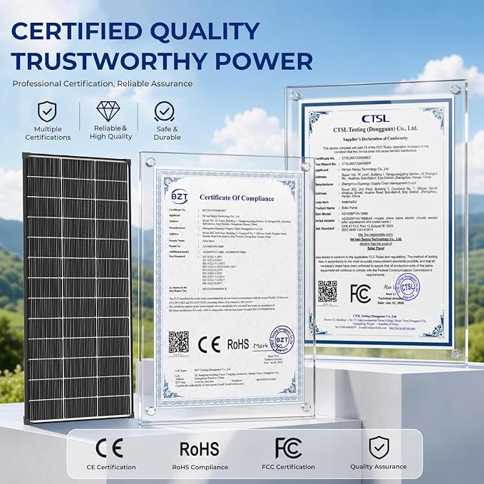 1200w Bifacial solar panels