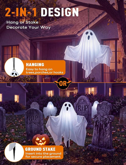 White (hanging fabric ghost)