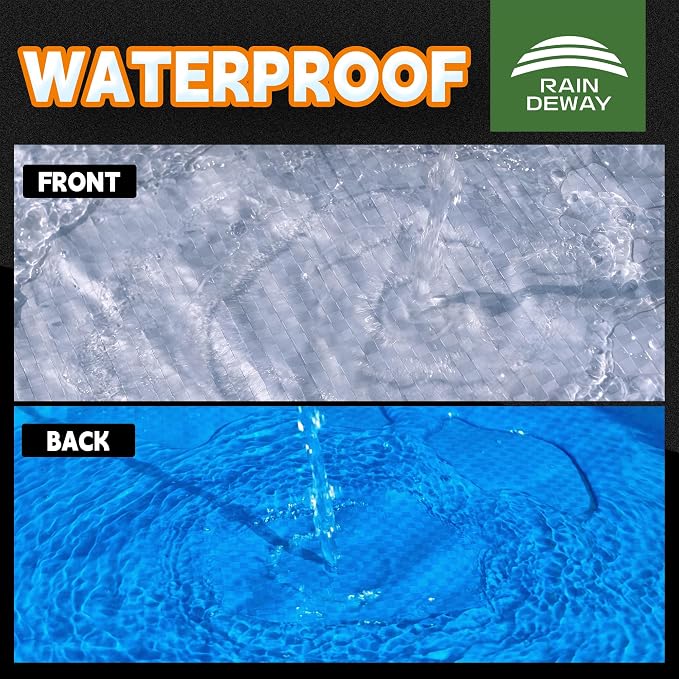 Silver/Blue-round Tarp