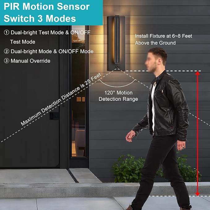 1 Pack Black(with Motion Sensor)