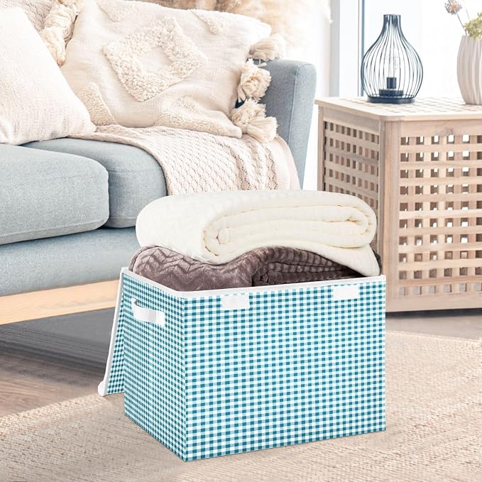 Blue Gingham Check Pattern
