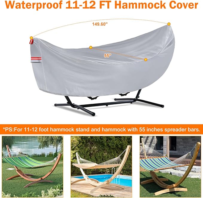 11ft Hammock Cover-silver