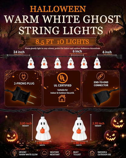 Ghost Pumpkin Light