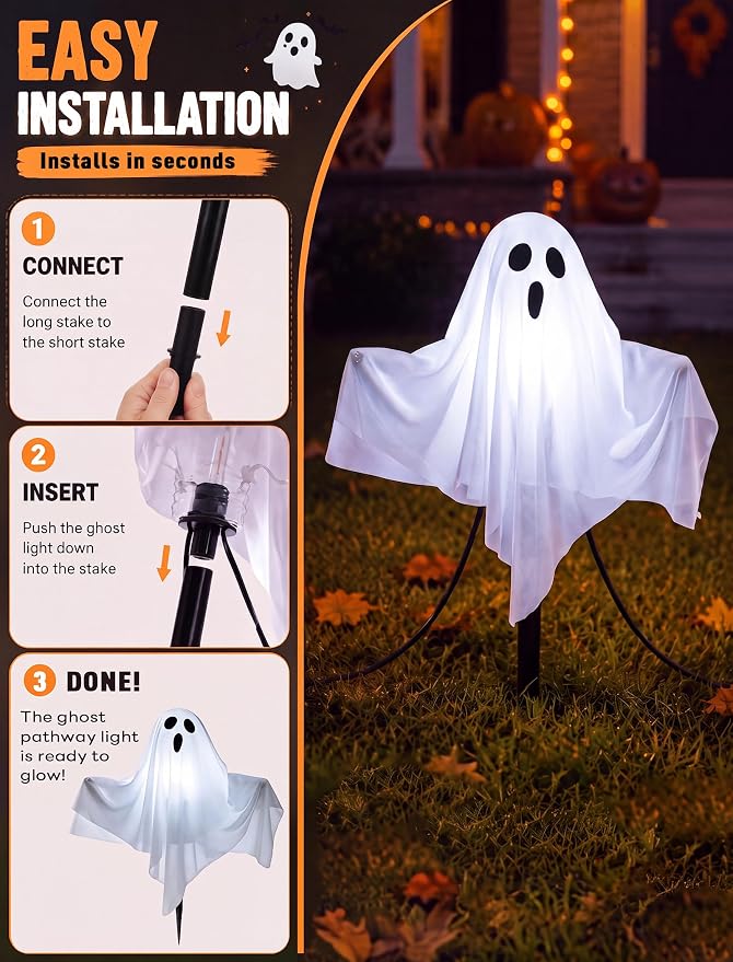 White (hanging fabric ghost)
