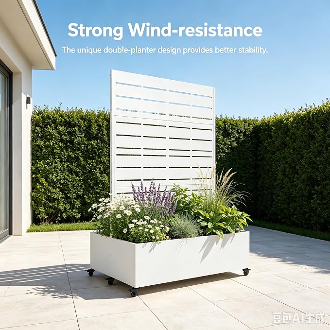 White-louvered