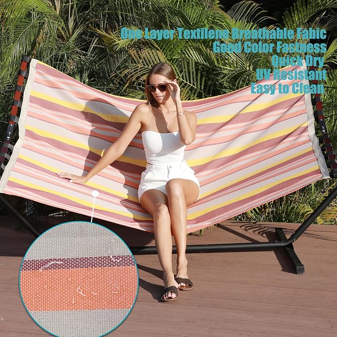 Coral Red Stripes