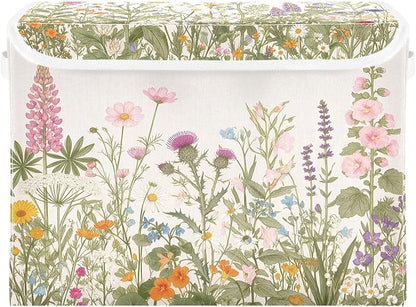 Vintage Colorful Herbs and Wild Flowers Floral