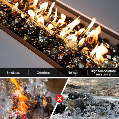 Onyx Black+crystal Ice+amber