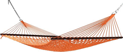 Orange Hammock and Black Stand