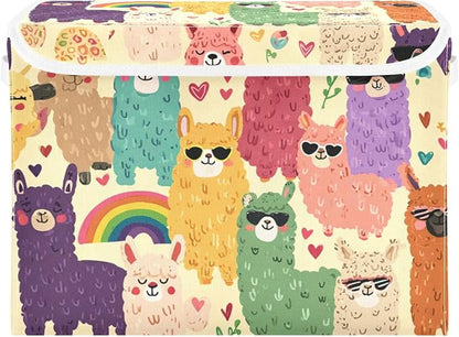 Sunglasses Alpaca Rainbow Hearts