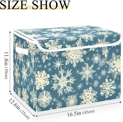 Pretty Christmas Snowflakes Blue