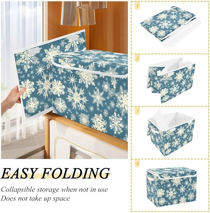 Pretty Christmas Snowflakes Blue