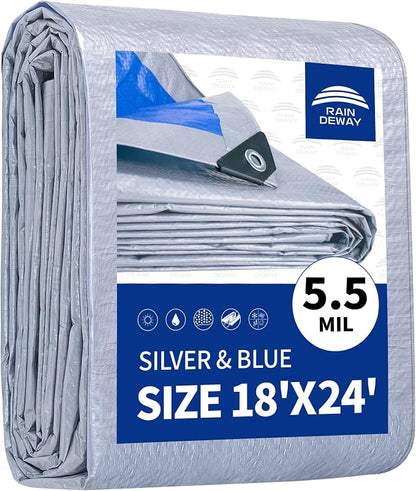 Silver/Blue