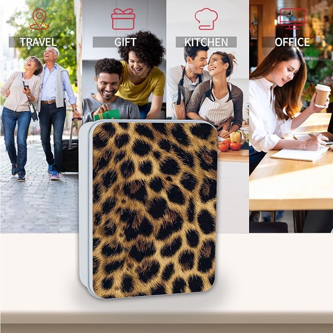 Brown and Black Leopard Print