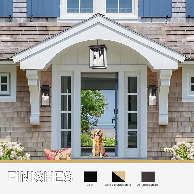 Clear Glass, Oil Rubbed Bronze
