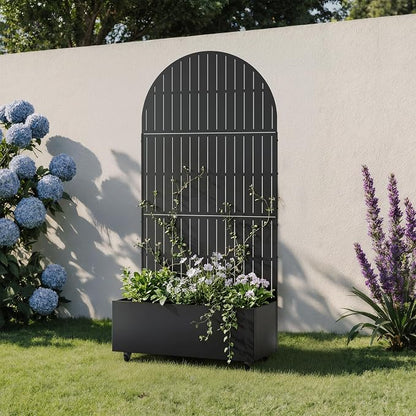 Black-fence-arched